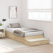 Storage Bed Frame in Sonoma Oak (236.5 x 100 x 31.5cm) - Little and Giant Explorers vidaXL