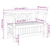Garden Storage Bench in Solid Wood Pine (119 x 76 x 44cm) - Little and Giant Explorers vidaXL