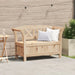 Garden Storage Bench in Solid Wood Pine (119 x 76 x 44cm) - Little and Giant Explorers vidaXL