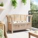 Garden Storage Bench in Solid Wood Pine (119 x 76 x 44cm) - Little and Giant Explorers vidaXL