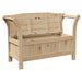 Garden Storage Bench in Solid Wood Pine (119 x 76 x 44cm) - Little and Giant Explorers vidaXL