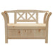 Garden Storage Bench in Solid Wood Pine (119 x 76 x 44cm) - Little and Giant Explorers vidaXL