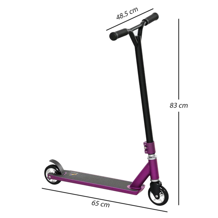 Stunt Scooter | 360° Swivel Design with Steel and Aluminium Frame (Purple Edition) - Little and Giant Explorers HOMCOM
