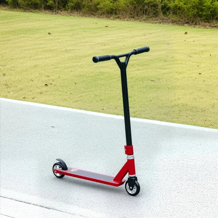 Stunt Scooter - Red | 360° Swivel Design - Steel and Aluminium Frame HOMCOM - Little and Giant Explorers HOMCOM