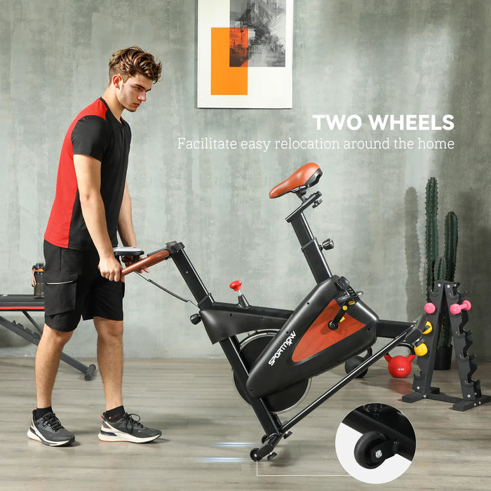 Stylish Cycling Machine with Adjustable Seat and Resistance - Little and Giant Explorers SPORTNOW