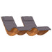 Sun Lounger Set of 2 in Dark grey - Little and Giant Explorers vidaXL