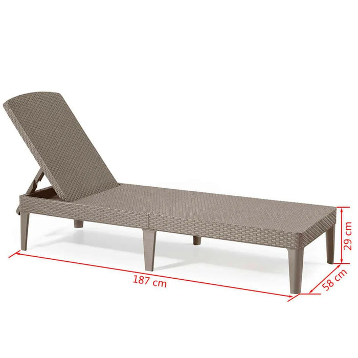 Sunlounger 'Jaipur' in Cappuccino - Little and Giant Explorers Keter