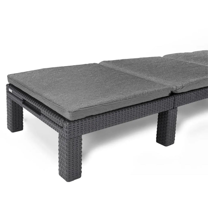 Sunlounger with Cushion 'Daytona' in Graphite - Little and Giant Explorers Keter