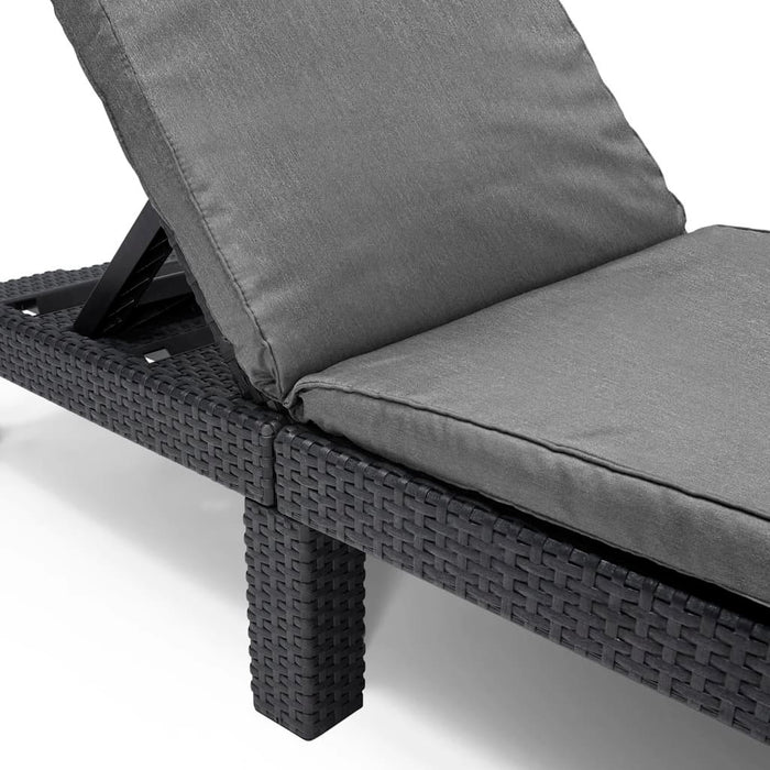 Sunlounger with Cushion 'Daytona' in Graphite - Little and Giant Explorers Keter