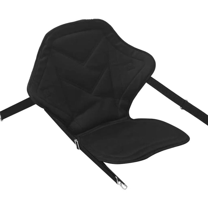 Foldable SUP board seat with adjustable straps and D-rings for paddle boards and kayaks