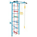 Swedish Ladder Set - Kids Indoor Wall Gym | Stall Bars Set with Ladder, Pull-Up Bar, Rope and Rings COSTWAY - Little and Giant Explorers Costway