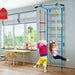 Swedish Ladder Set with Climbing Frame, Pull-Up Bar, Ropes and Rings - Little and Giant Explorers Costway