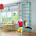 Swedish Ladder Set with Climbing Frame, Pull-Up Bar, Ropes and Rings - Little and Giant Explorers Costway