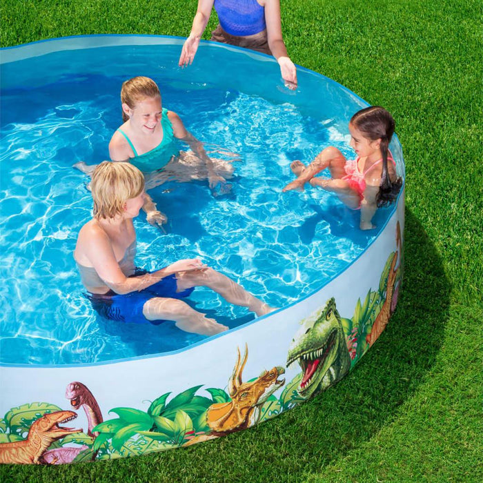 Swimming Pool Dinosaur Fill'N Fun (244 x 46cm) - Little and Giant Explorers Bestway