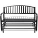 Swing Bench in Black and Steel - Little and Giant Explorers vidaXL