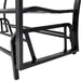 Swing Bench in Black and Steel - Little and Giant Explorers vidaXL