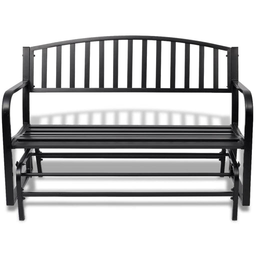 Swing Bench in Black and Steel - Little and Giant Explorers vidaXL