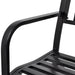 Swing Bench in Black and Steel - Little and Giant Explorers vidaXL