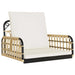 Swing Chair Rattan Steel | Thickly Padded Cushions for Outdoor Relaxation - Little and Giant Explorers vidaXL