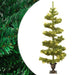 Swirl Pre-lit Christmas Tree with Pot in Green 120cm - Little and Giant Explorers vidaXL