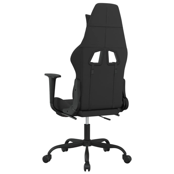 Swivel Gaming Chair with Footrest in Black and Camouflage Fabric - Little and Giant Explorers vidaXL