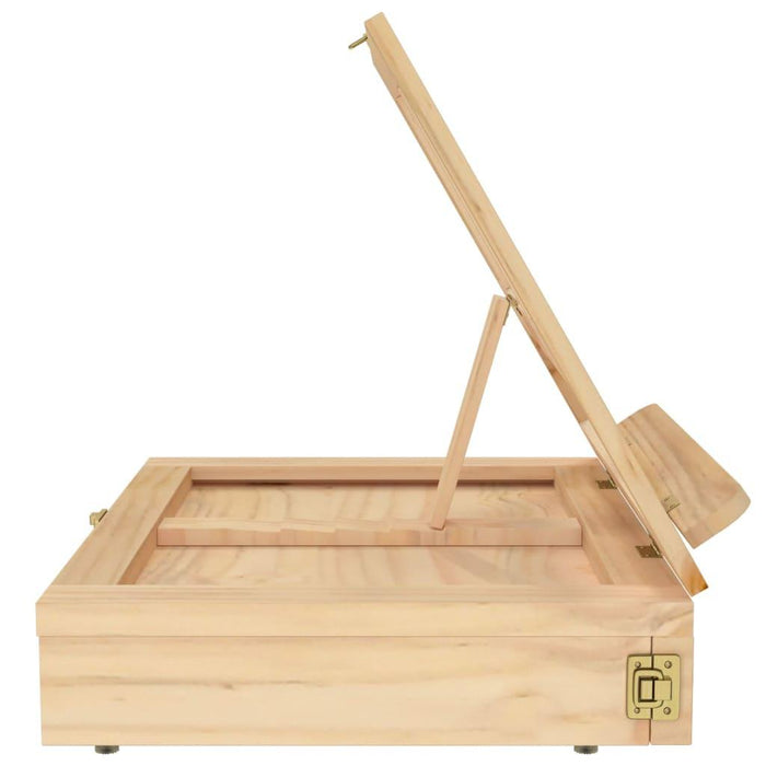 Table Easel With Drawer in Solid Wood Pine (33.5 x 25.5 x 7cm) - Little and Giant Explorers vidaXL