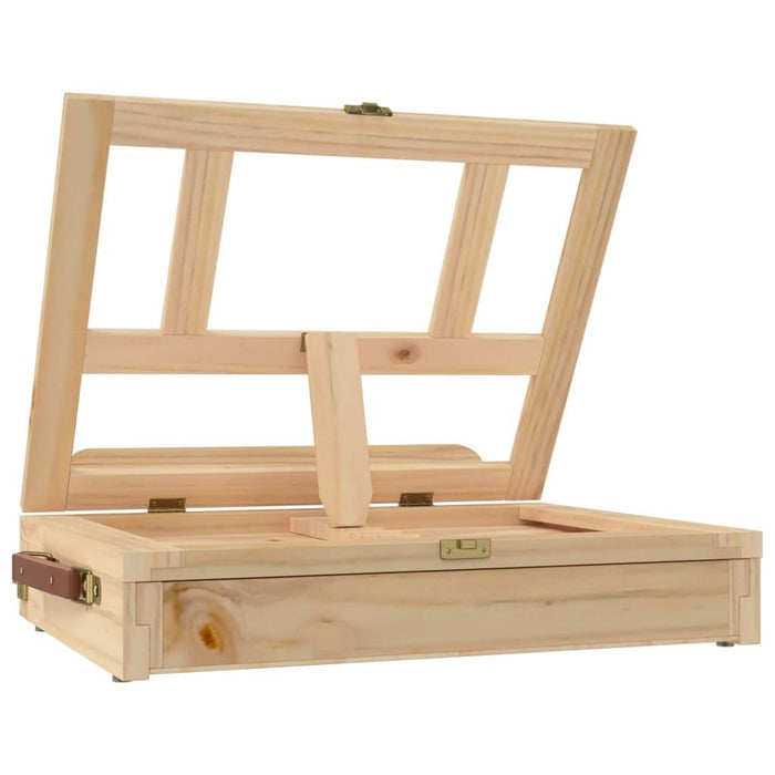 Table Easel With Drawer in Solid Wood Pine (33.5 x 25.5 x 7cm) - Little and Giant Explorers vidaXL