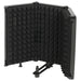 Table-Top Microphone Isolation Shield | Folding Acoustic Foam Panel - 3/8" Mount HOMCOM - Little and Giant Explorers