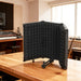 Table-Top Microphone Isolation Shield | Folding Acoustic Foam Panel - 3/8" Mount HOMCOM - Little and Giant Explorers