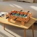 Tabletop Football Game – Natural Wood Finish | Compact Mini Foosball Table with 12 Players SPORTNOW - Little and Giant Explorers SPORTNOW
