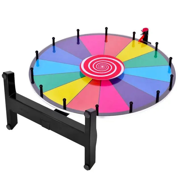 Tabletop Spinning Prize Wheel 60 cm - Little and Giant Explorers Costway