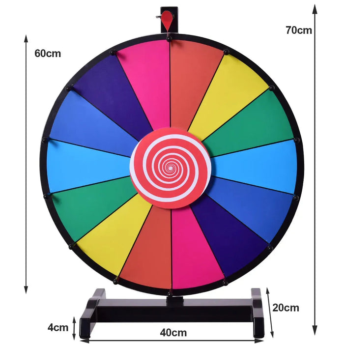 Tabletop Spinning Prize Wheel 60 cm - Little and Giant Explorers Costway