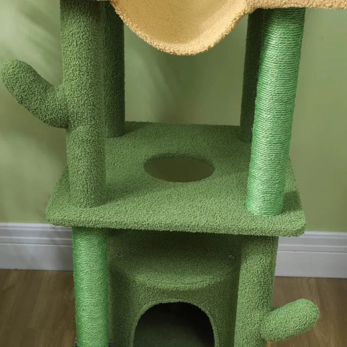 Tall Adjustable Floor to Ceiling Cat Tree with Scratching Posts - Little and Giant Explorers PawHut