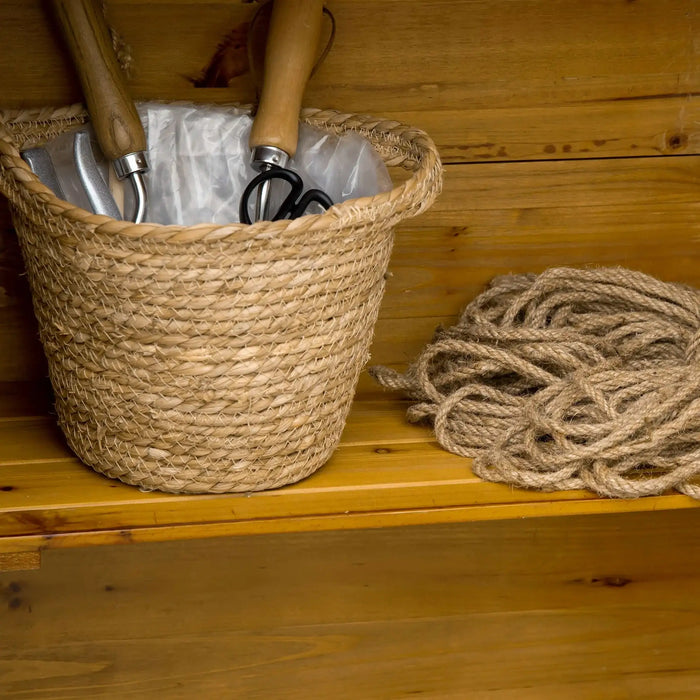 Wooden Gardener Cabinet with 3 Shelves in Natural Wood - Little and Giant Explorers Outsunny