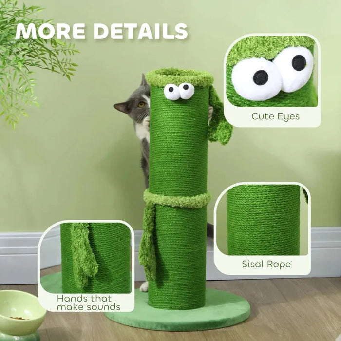 Tall Cat Scratching Post with Sisal Rope Cover 63cm - Little and Giant Explorers PawHut