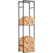 Tall Log Storage Rack – 170cm Height | Adjustable Shelf - Powder-Coated Metal OUTSUNNY - Little and Giant Explorers Outsunny