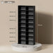640 CD Storage Tower in Black - Little and Giant Explorers HOMCOM
