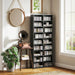 640 CD Storage Tower in Black - Little and Giant Explorers HOMCOM