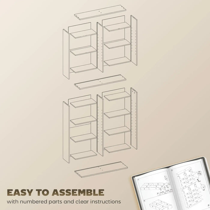 640 CD Storage Tower in Black - Little and Giant Explorers HOMCOM