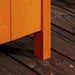 Tall Narrow Wooden Garden Storage Shed – Orange | Fir Wood - Double Doors OUTSUNNY - Little and Giant Explorers Outsunny