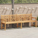 Outdoor Bench Brown Solid Teak Wood | Ergonomic Design with Weather-Resistant Features - Little and Giant Explorers vidaXL