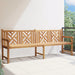 Outdoor Bench Brown Solid Teak Wood | Ergonomic Design with Weather-Resistant Features - Little and Giant Explorers vidaXL