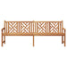 Outdoor Bench Brown Solid Teak Wood | Ergonomic Design with Weather-Resistant Features - Little and Giant Explorers vidaXL