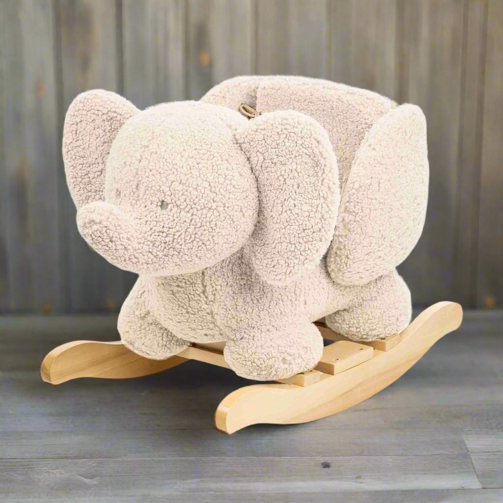 Image of a Teddy Rocker Ecru Elephant on cover page