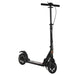 Teen/Adult Foldable Kick Scooter with Shock Mitigation System in Black - Little and Giant Explorers HOMCOM