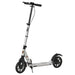 Teen/Adult Foldable Kick Scooter with Shock Mitigation System in Silver - Little and Giant Explorers HOMCOM