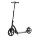 Teen/Adult Kick Scooter | Quick-Fold Design with Adjustable Handlebar (Black Edition) - Little and Giant Explorers HOMCOM