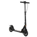 Teen/Adult Kick Scooter | Quick-Fold Design with Front and Back Brakes (Black Edition) - Little and Giant Explorers HOMCOM