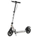 Teen/Adult Kick Scooter | Quick-Fold Design with Front and Back Brakes (Silver Edition) - Little and Giant Explorers HOMCOM