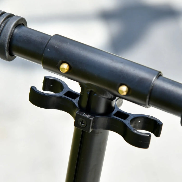 Teen/Adult Kick Scooter | Quick-Fold Design with Front and Back Brakes (Silver Edition) - Little and Giant Explorers HOMCOM